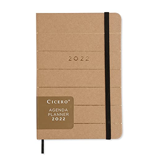 Cicero Agenda Planner Ciceros 2022 Kraft Diária 14x21 Hot, Bege, Média, 7708