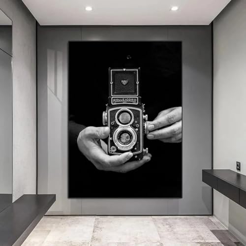 Décoration de la maison avec affiche portrait kurde rétro noir et blanc et toile murale 50x70