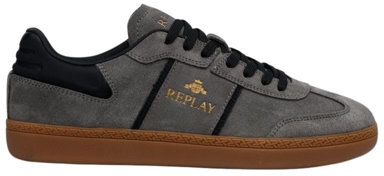 Replay Zapatillas para Hombre Pyper Matt, 624 Grey Black, 44 EU