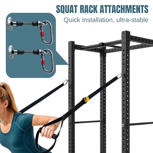 2pcs Power Rack Attachments,Fits 2"x2" & 3"x3" Frames (1/2" & 1" Holes) ,Squat Rack Attachments for Strength Training Equipment (Silver-Gray) - Image 3