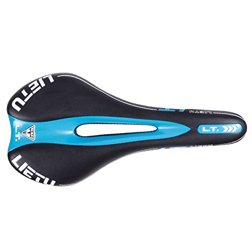 Lisli Gel Bike Saddle Mountain Road Bicycle Riding Cycling MTB Comfort Seat Cushion Pad (Blue)