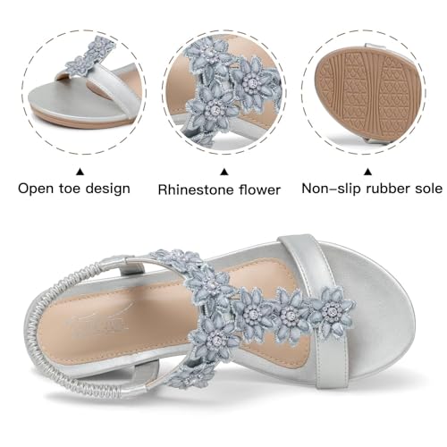 Image of SHIBEVER Wedge Sandals for Women Dressy: Summer Platform Comfortable Low Wedges Womens Sandal