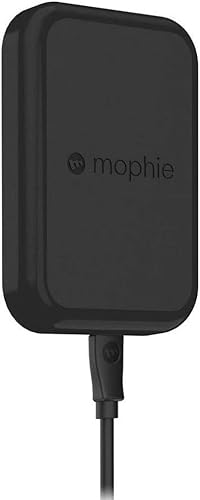 mophie, soporte con ventosa para carga inalámbrica en auto para fundas mophie con batería para carga inalámbrica, color negro.