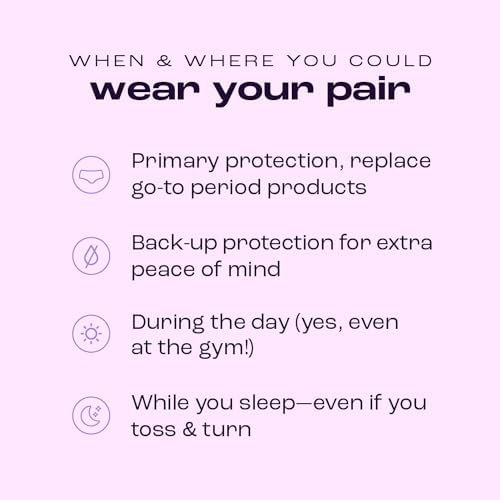Bambody Absorbent Period Panties High Waist, Period Underwear for Women and Teens