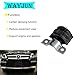 WayJun 1643231185 4 Pcs Front Suspension Stabilizer Sway Bar Bushing Compatible with Mercedes W164 GL ML
