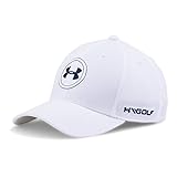 Under Armour Boys' Golf Official Tour Cap, White/Academy, Small/Medium