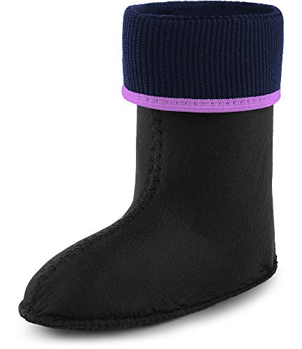 Ladeheid Calcetines Termicos EVA Botas de Agua Unisexo Niños Niñas KL058 (Morado, 35 EU)