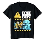 ACHTUNG Ich bin 3 für das Geburtstagskind. Bagger Outfit für Kleinkind zum dritten Geburtstag.