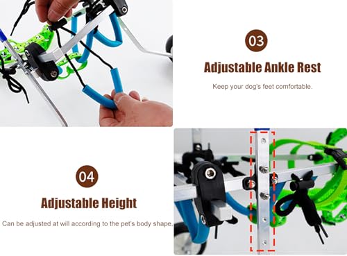 Orthèses pour animaux handicapés et fauteuil roulant réglable - 8
