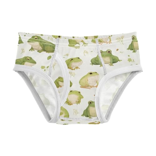 KLL Cute Frog Pattern Baby Boys Soft Boxer Briefs Breathable Children Panties