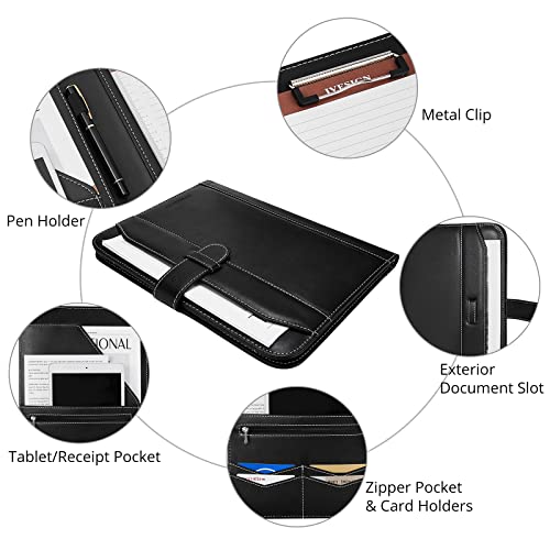 Bundle:ivesign Clipboard Portfolio Folder Resume Document Folder Organizer Business Padfolio With Legal Writing Pad #TOP7