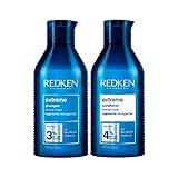 Redken | Champú y Acondicionador Reparador con Proteínas para Cabello Dañado, Extreme, Formato 300 ml