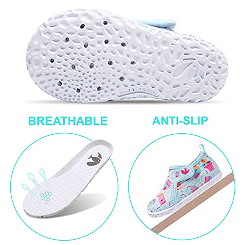 Image of FEETCITY Baby Boys Girls Water Sport Shoes Barefoot Kids Aqua Socks Quick-Dry Beach Swim Pool Shoes