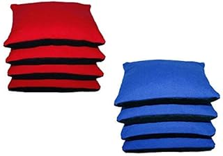 Free Donkey Sports. Pro-Style Cornhole Bags. Slick & Stick, Resin Filled. Canvas and Suede (Royal/Red/BK)