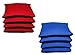 Free Donkey Sports. Pro-Style Cornhole Bags. Slick & Stick, Resin Filled. Canvas and Suede (Royal/Red/BK)