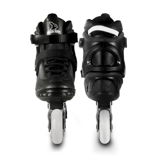 Image of Inline Skates PRO for Adult Women - ABEC-9 Bearing with Breathable Lining for Male Female, Optional Brake, Size W 6-9, Black