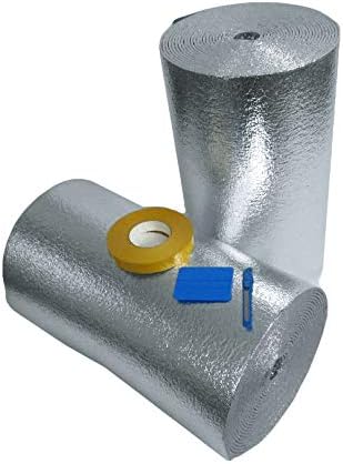 RV Comfort Kit Foil Finish(Includes 4' x 25' 100 sq ft Insulation & 25' Foil Tape) Multipurpose Insulation for your RV image 5