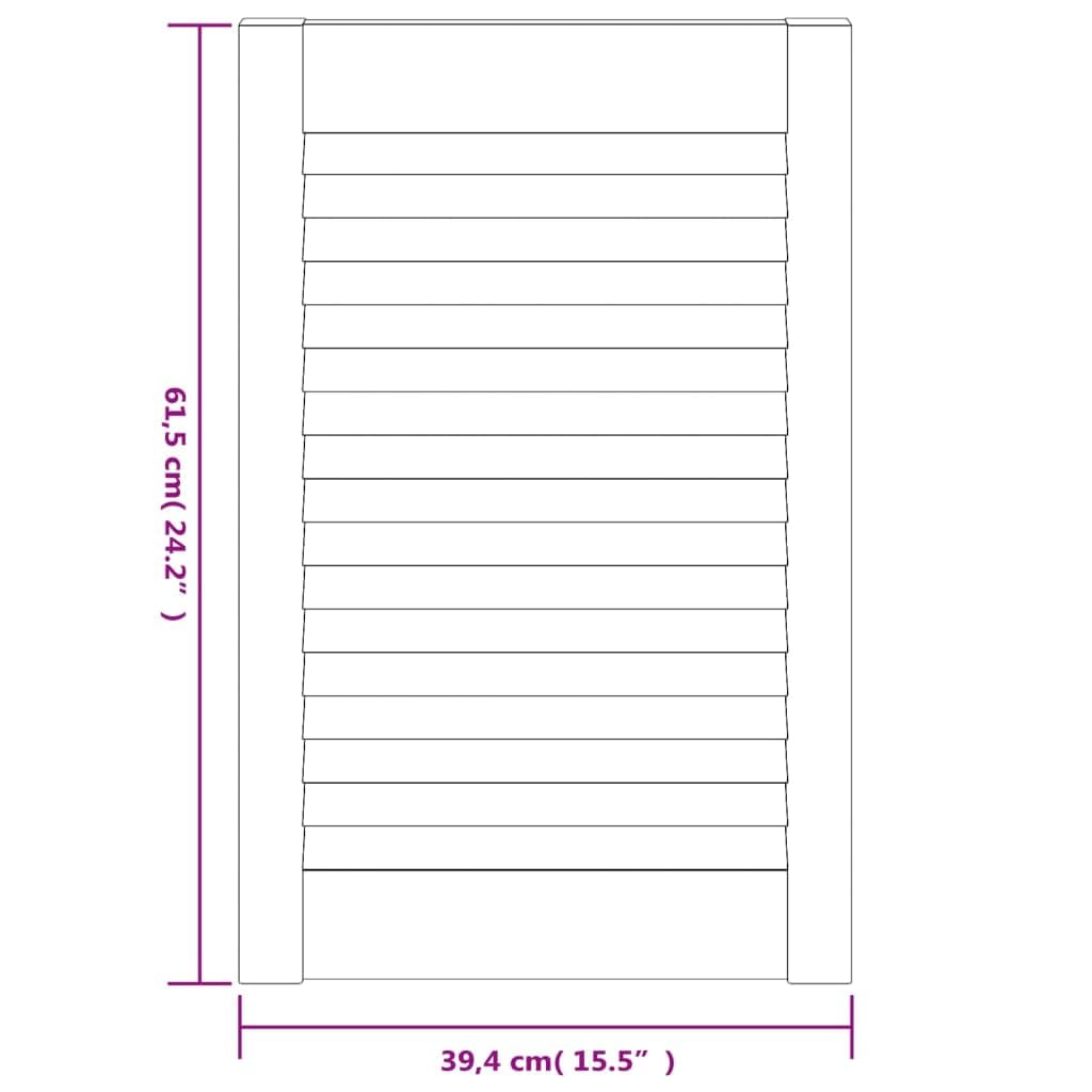 Genérico Puerta de Armario Lamas 4 uds Madera Pino Blanco 61,5x39,4 cm,Bricolaje,Accesorios de Bricolaje,Ferretería para armarios,Puertas de armarios,151153