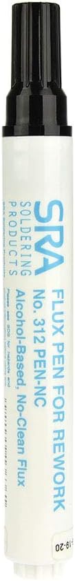 SRA #312 Soldering Flux Pen Low-Solids, No-Clean 10ml - Refillable