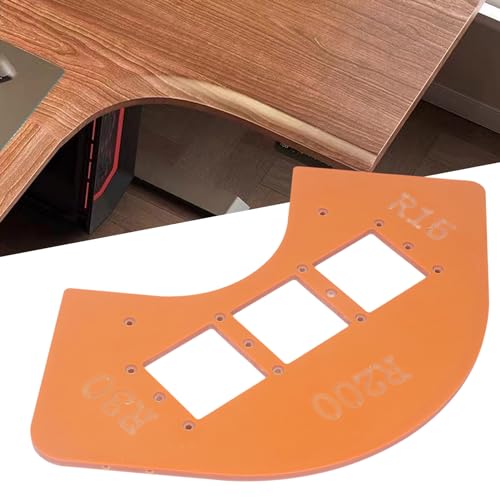 Fräser-Eckradius-Schablone, Radius-Jig-Fräser-Schablone, R15 R30 R100 R200, Holzbearbeitungs-Eckradius-Führungsschablonen für Schrank- und Kleiderschrankecken, Schalterlöcher