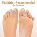 5 STARS UNITED Big Toe Spacers for Men & Women – 4 Gel Separators for Overlapping & Curled Toes, Bunions, Alignment - Diabetic Foot Care, Silicone Spreader, Corrector & Straightener, Clear