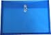 Filexec Poly envelope, Legal size, Side load, Button string closure ,Blue (Pack of 6) (50066-15101)