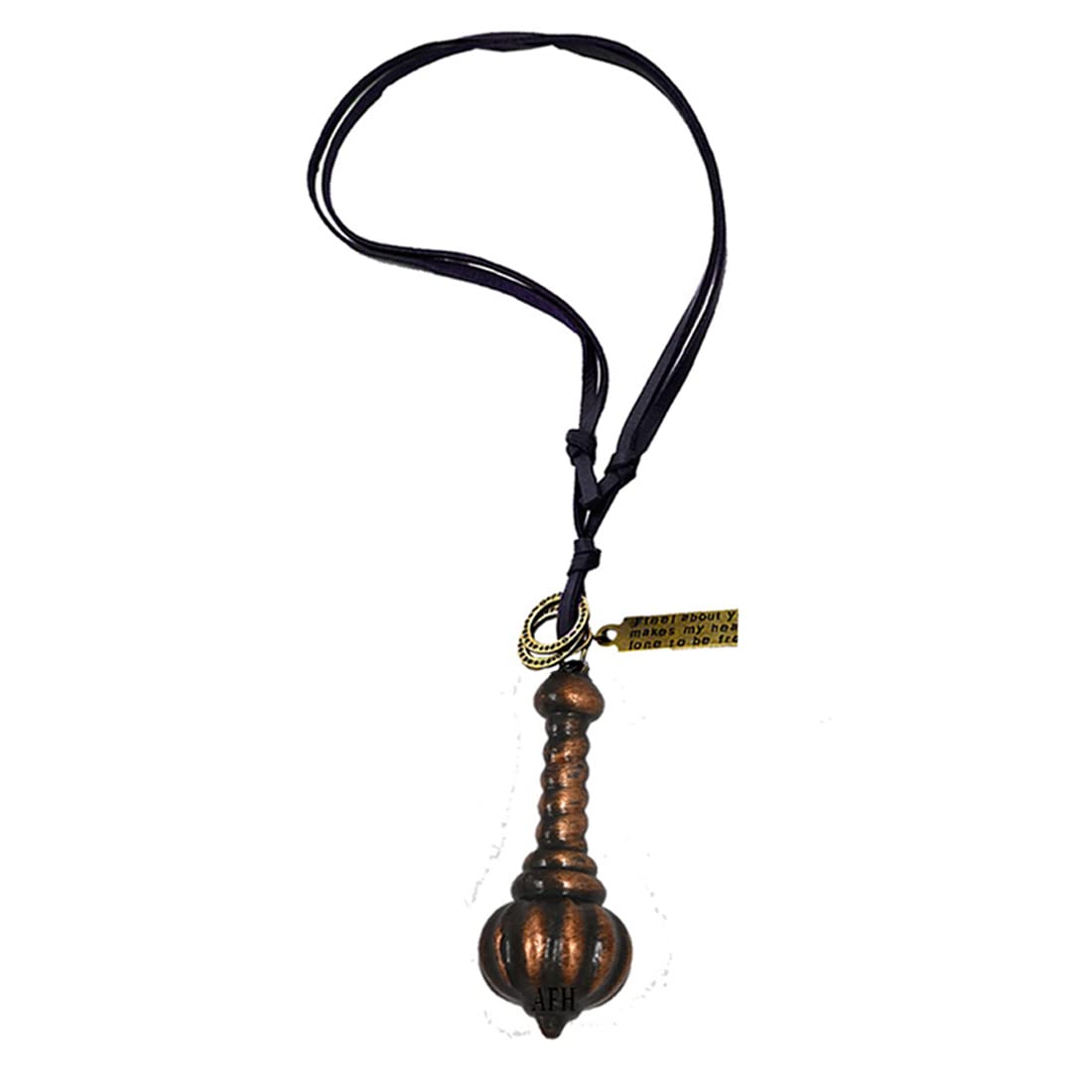 AFH Mahabali Hanuman Gada Religious Copper Locket With Leather Cord Chain Pendant for Men and Women (B0BQGGPK9N) Amazon Price History, Amazon Price Tracker