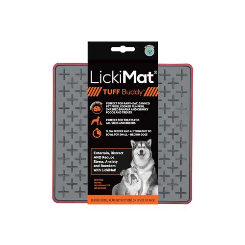LICKIMAT – Dog Lick Mat Buddy Tuff Red 20Cm – (645.5456)