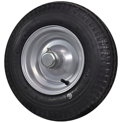 RecStuff Log Splitter Wheel 4.80X8 Tire on Silver Integral Wheel with 1 Inch Bearings