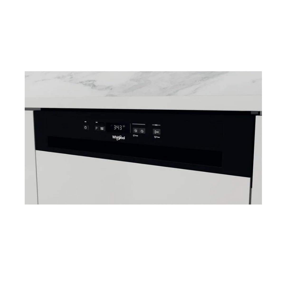 Whirlpool lavavajillas 60cm 14 cubiertos 44db integrable con diadema wbc3c34pb