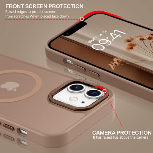 GaoBao für iPhone 12 Hülle, iPhone 12 Pro Hülle [Kompatibel mit MagSafe] Durchscheinende Matte Magnetische Stoßfeste Anti-Fingerabdruck… – Ansicht 4