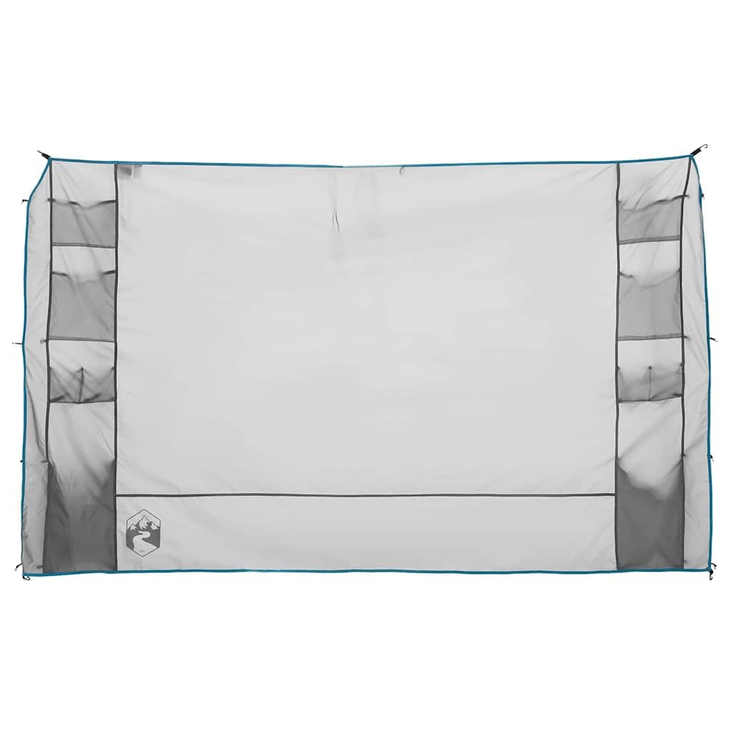 Organizer per tenda da appendere, grigio e blu, 320 x 182 cm, Oxford, accessorio per tenda leggero con scomparti e borsa per il trasporto, per campeggio, escursionismo, uso all'aperto e