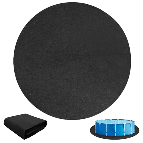 BUERPINKING Suelo Piscinas Desmontables, Redonda Protector Suelo Piscina, Tapiz Suelo Piscina Resistente a Los Pinchazos