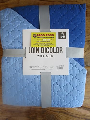 Pago Poco Couette printemps-été en couleur unie double face toutes les couleurs Dimensions : lit simple et double 2020 cm