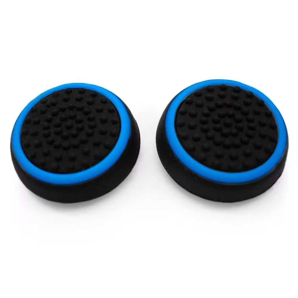 actecom 1 Par Funda de Goma Compatible con Joystick Mando Sony Playstation Dualshock 4 PS4/Slim/Pro Xbox One Eje L3 R3 Gomas (Azul)