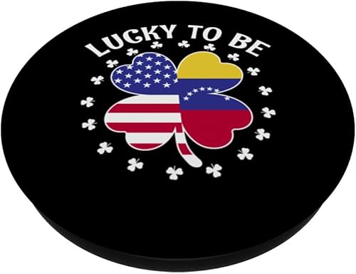 Miniatura 2 de Venezuela Roots Venezuelan American Lucky to be Venezuelan PopSockets Standard PopGrip