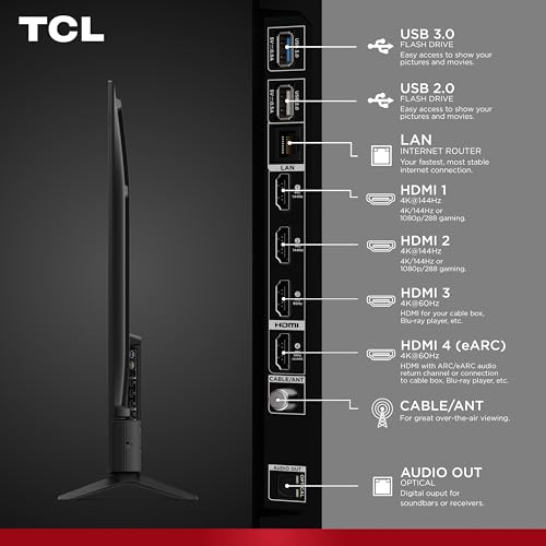 Image of TCL 65-Inch F8D Series 4K QLED Smart TV (65F8D, 2026 Model) with Dolby Vision HDR and Dolby Atmos, Game Accelerator 288 and VRR for Sports and Gaming | Fire TV, Alexa+, 120Hz Refresh, LED Backlighting