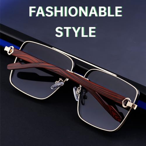 Wooden Square Sunglasses For Men Luxe Sunglasses Women Trendy Vintage Rimless Fashion Glasses Luxury3
