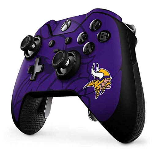 Skinit Decal Gaming Skin Compatible with Xbox One Elite Controller - Officially Licensed NFL Minnesota Vikings Double Vision Design
