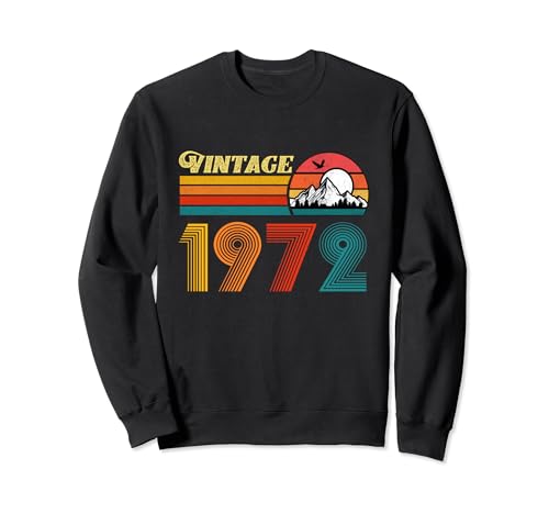 52e anniversaire chemise 52 años hommes mujeres rétro vintage Sudadera