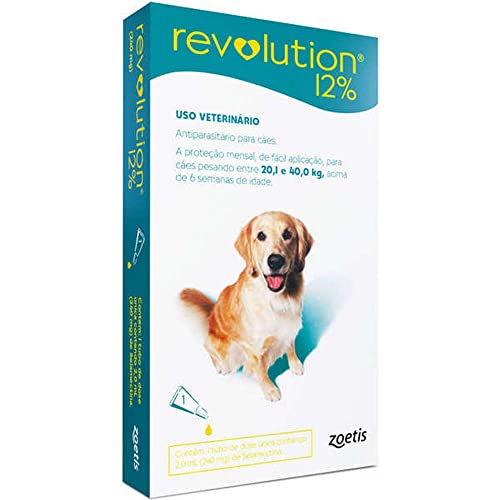 Antipulgas Revolution 12% para Cães de 20,1kg a 40kg