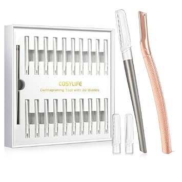Dermaplaning Tool for Face Exfoliation and Eyebrow Razor Dermaplaning Tool for Women Face