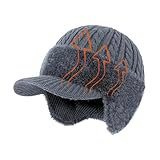 Scudo per climi estremamente freddi: progettato per combattere le condizioni atmosferiche severe, questo cappello invernale garantisce un buon calore combinando paraorecchie antivento e una struttura a maglia confortevole, migliorando la tua esperienza durante l'esposizione prolungata a temperature sotto lo zero, come spalare neve o alpinismo.