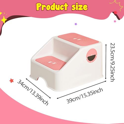 Marchepied de lit double LOVIVER rose pour pot bébé et piano