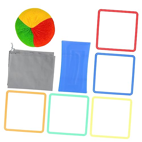 Hemoton 1 Set Outdoor Ring Game Rings Connectors for Fun Jumping Activities Teaching Aid for Entertainment