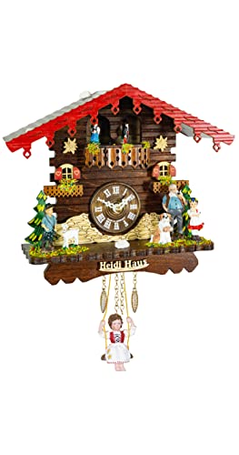 Trenkle Black Forest Clock Swiss House, Permanent Turning Dancers Tu 505 Sq #TOP15