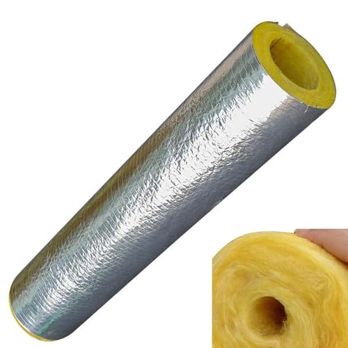 HSPLXYT Tubería Aislante de Lana de Roca, Algodón Aislante for Altas temperaturas, Material Resistente al Fuego, Manguito Aislante for tubería de Caldera de tubería de Vapor(ID108MM/THK30MM)