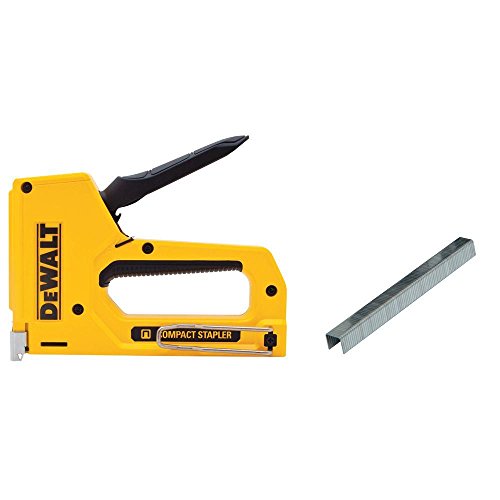 DEWALT 4 in. Compact Staple Gun and Staples
