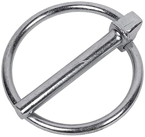 Miniatura 2 de Doja Industrial Pasadores De Anilla Tamano: 4,5 X 37 10 Unidades Pasador De Acero Galvanizado Uso: Pasadores Tractor, Agricola, Seguridad, Repuestos Bloqueo, Bulones Tractor