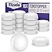 Filzada ® 16x Türstopper Wand selbstklebend Ø 18mm - Gummistopper für Wand Schrank Glasplatte Tischplatte - Anschlagpuffer/Elastikpuffer
